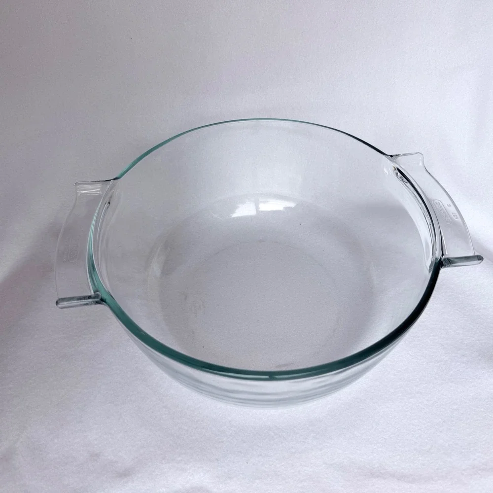 Vintage Pyrex Made in France Clear Glass Casserole Dish w/ Lid‎ Pyrex de Corning